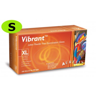 Vibrant Latex Gloves P/F - Small